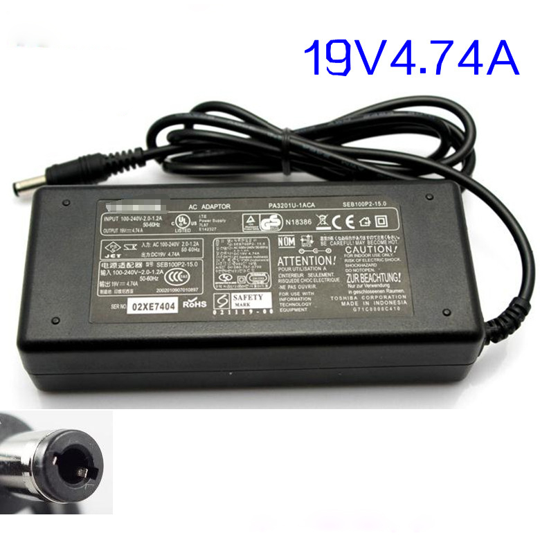 Charger Adaptor Toshiba 19v 4.74a Toshiba L840 M300 S40 M840 C40-A L40-A Z50-A