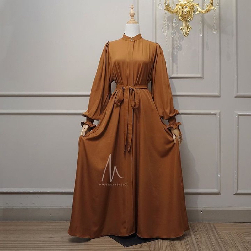Muslimahbasic Queen Series Gamis Dewasa Caramel Size S