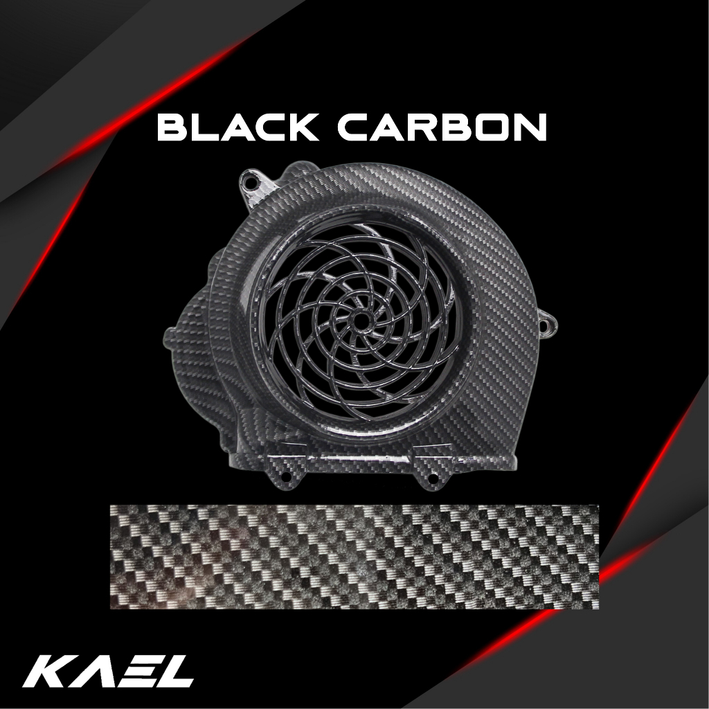 Cover Kipas Magnet-Karbon Honda Beat FI 2012-2014 &amp; Scoopy F1 2013-2015 &amp; Spacy Karbu-FI &amp; Vario 110 eSP 2014 Pelindung-Tutup-Pengaman Magnit Carbon