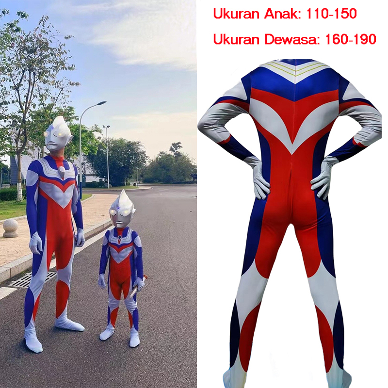 Dewasa Anak -anak Mainan Kostum Ultraman Digacero Pakaian Kostum Anak -anak Kostum Dewasa Halloween Kostum Cosplay