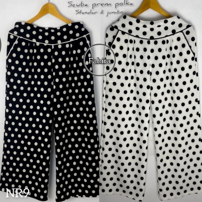 CELANA KULOT SCUBA POLKADOT BY FAHIRA