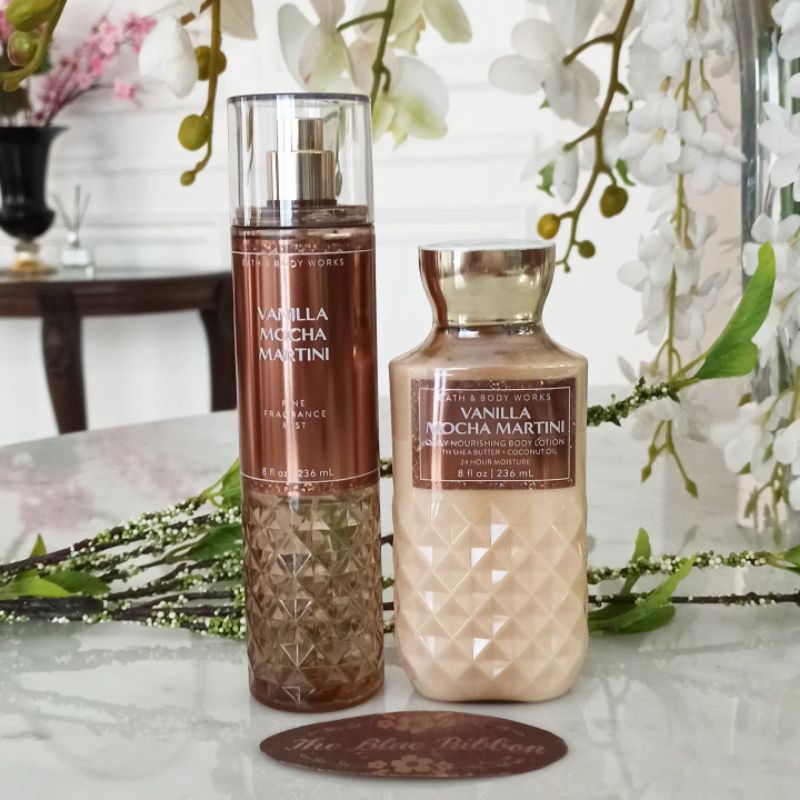BATH &amp; BODY WORKS VANILLA MOCHA MARTINI BODY MIST &amp; LOTION