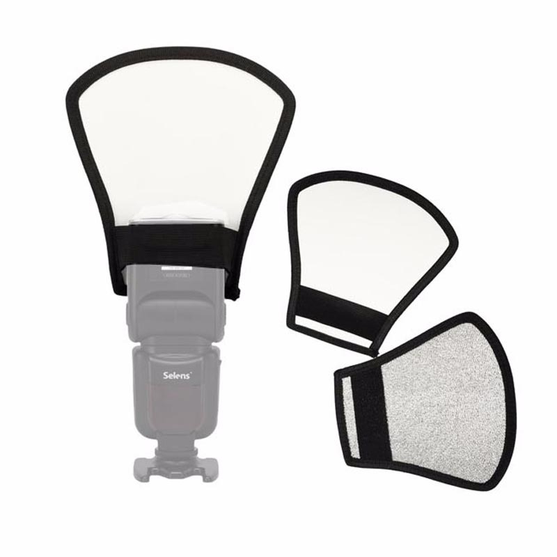 Kamera Flash Diffuser Softbox Reflektor 2 In 1 - SNL18 - Black