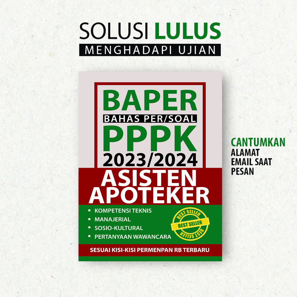 Bahas Per Soal PPPK Asisten APOTEKER 2023