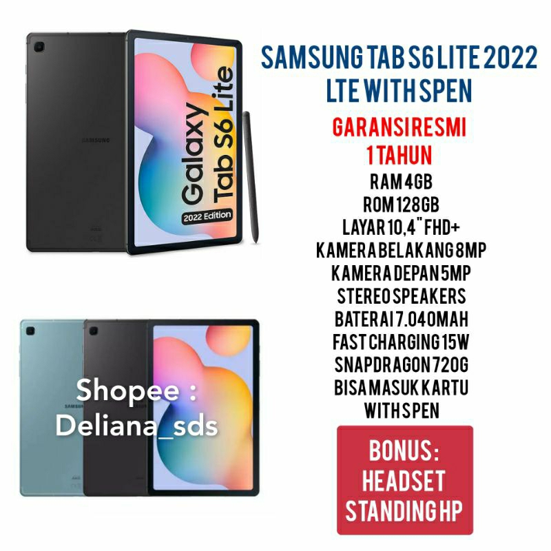 Samsung Tab S6 Lite 4/128 Garansi Resmi 1 Tahun Samsung Tab S6 Lite 2022 4/128 Samsung Tab S6 Lite LTE 4/128 Samsung Tab S6 Lite LTE 4/128 Tab Samsung S6 Lite 4/128 Tablet Samsung S6 Lite 4/128 Tab Samsung S6 Lite 2022 4/128 Tablet Samsung S6 Lite 2022