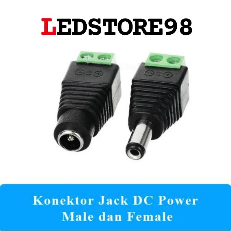 JACK DC MALE FEMALE CCTV KONEKTOR