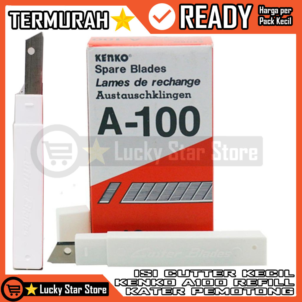 

Refill Isi Ulang Anti Karat Korosi Cutter Joyko A-100 1 Tube 5 Pcs Kecil Mini Tajam Refil Pemotong Katter Memotong Mengupas Menetak Mengiris Iris Kael Cabel Cable Spare Blades Mata Pisau Alat Tulis Original High Quality Cuter Carter HUM Karter Katter Kate