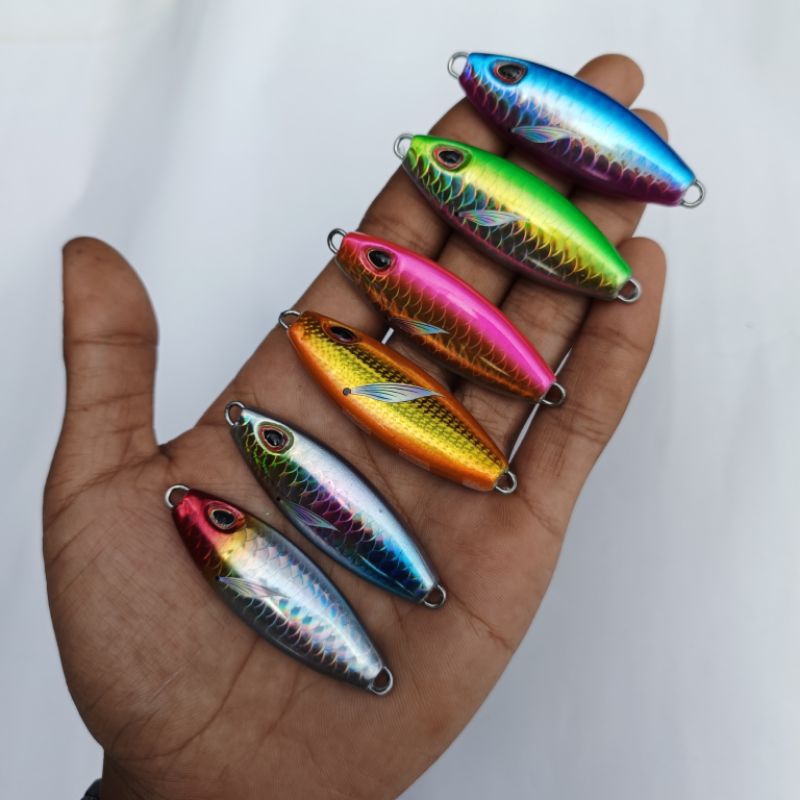 Metal jig 40gram micro jig 40gram gid Slow rocker jig umpan pancing metal jig