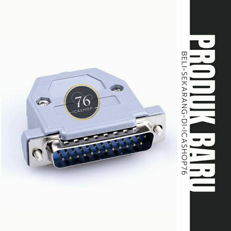 COVER DB25 MALE / CONNECTOR SOLDER DB25 parallel MALE WITH COVER