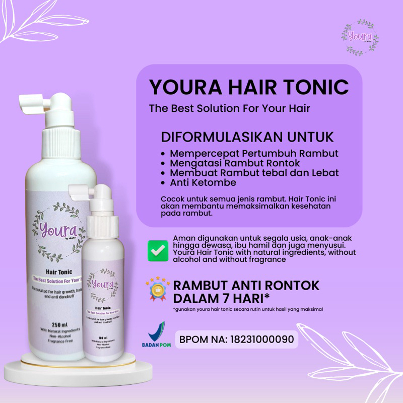 Youra Hair Tonic || Paketan 6 pcs