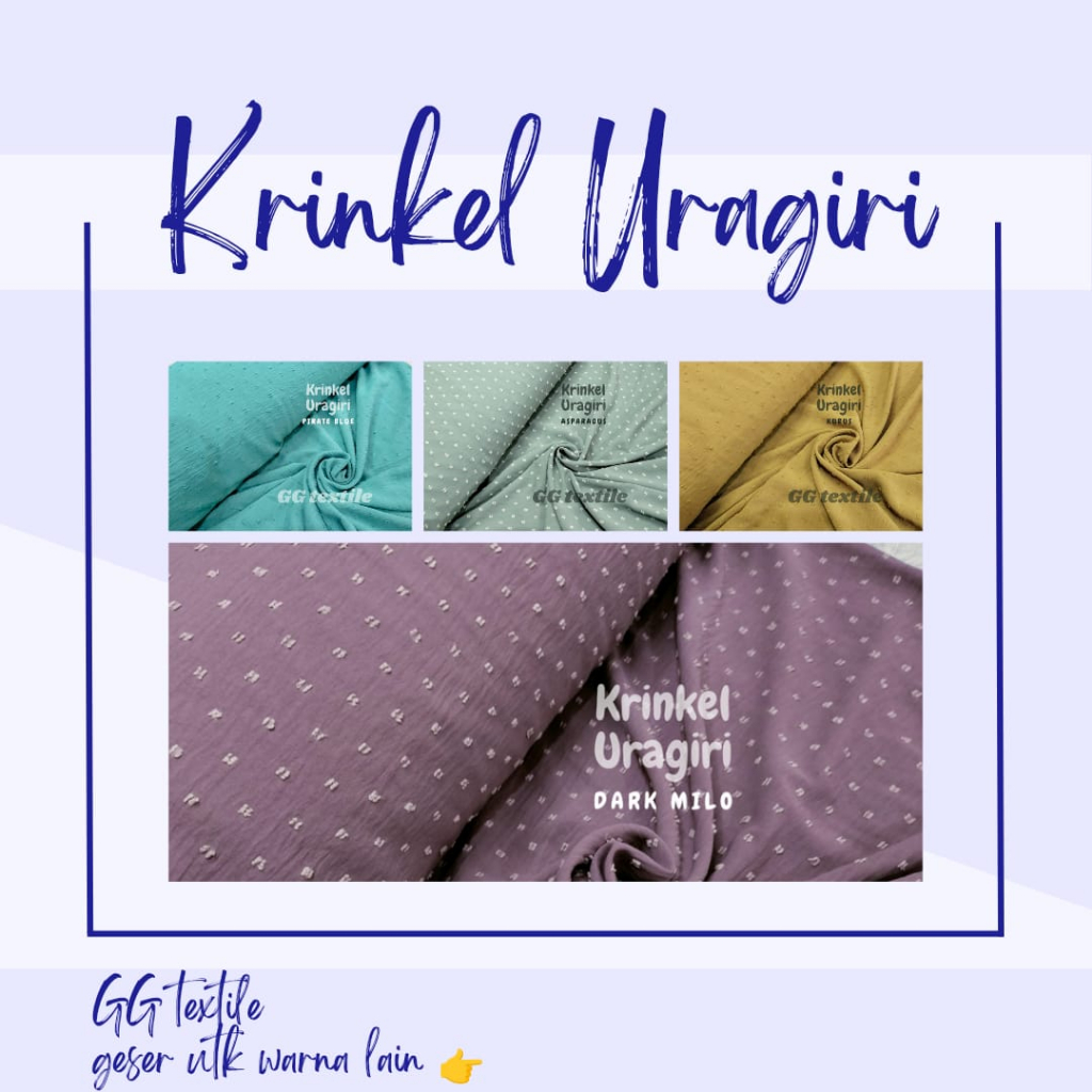 KAIN URAGIRI - KATUN RAYON KRINKLE URAGIRI