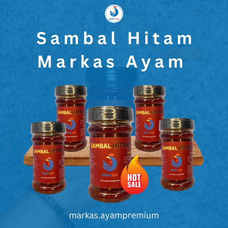 

Sambal Hitam Khas Madura / Sambal Bebek Extra Rempah Isi 150ml Siap Santap