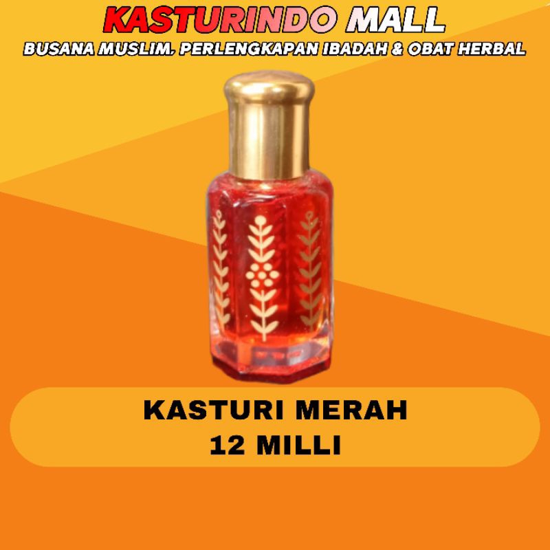 Bibit Kasturi Merah 12 Ml Milli Parfum Minyak Wangi