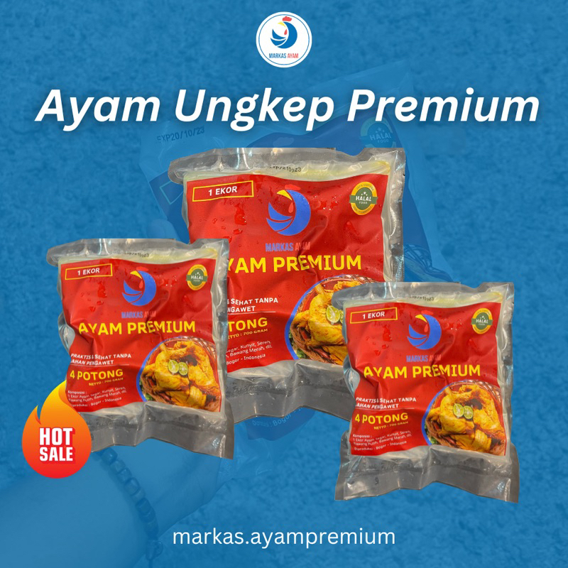 

Ayam Ungkep Frozen Premium Isi 4 Potong Berat Bersih 700g (Double Packing Vacuum Press)