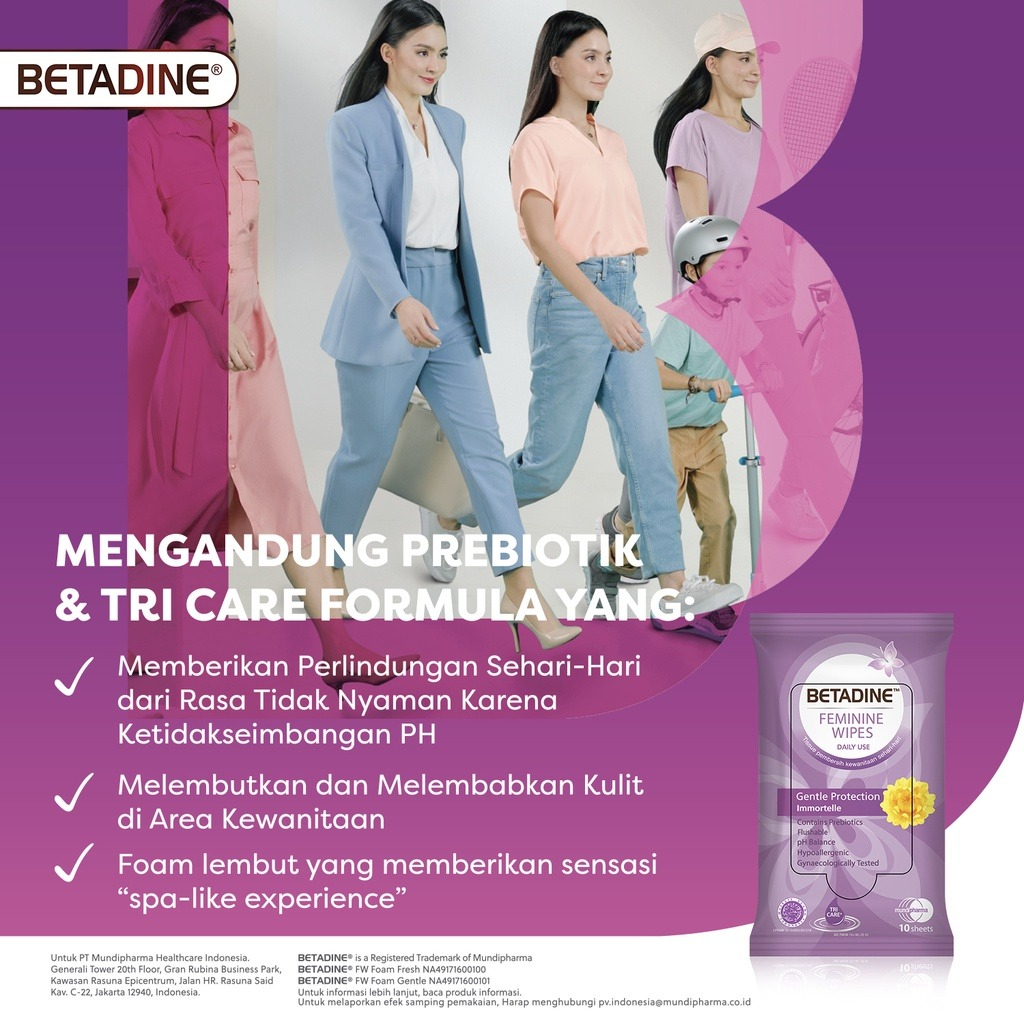 Betadine Feminine Wipes Twinpack x 2 10 Sheet