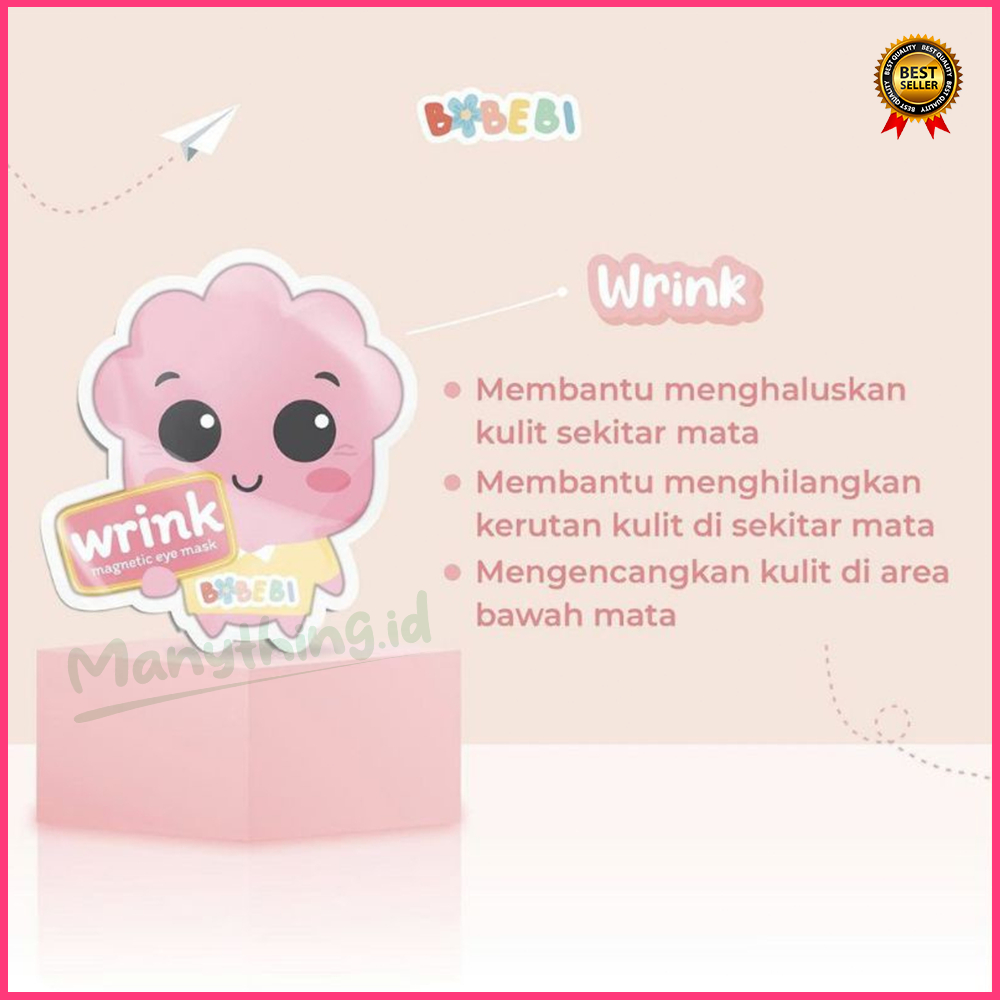 (MANYTHING) BOBEBI Magnetic Eye Mask / BOBEBI MASKER MATA /  Masker Mata 1x Pakai