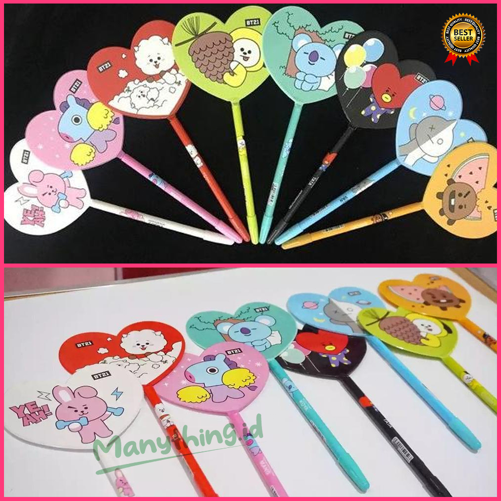 PEN KIPAS LUCU PULPEN KIPAS BTS BOLPEN KIPAS BTS/PULPEN KARAKTER BTS