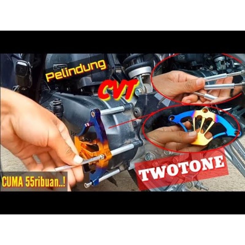 PELINDUNG COVER KRANKAS CVT BEAT KARBU BEAT LAMA SCOOPY TWOTONE