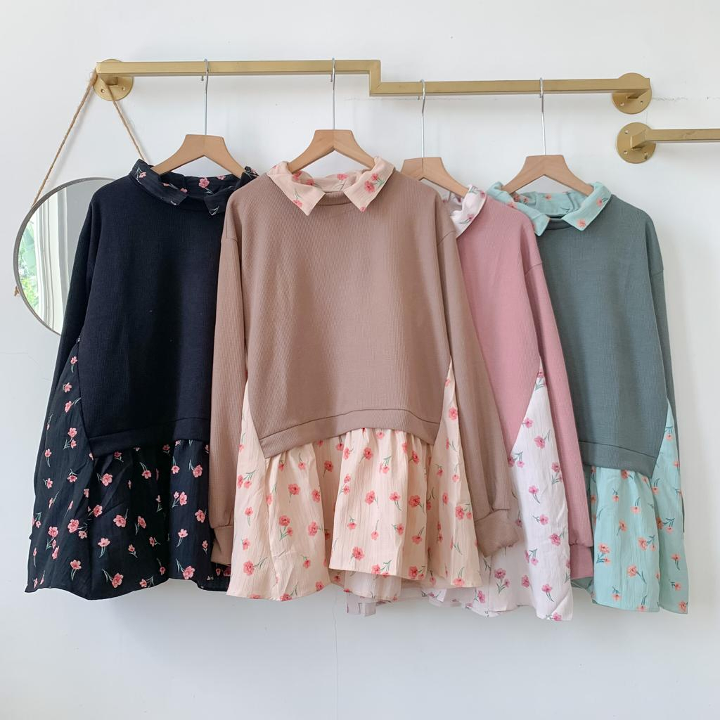 BLOUSE RIBB KELANY FLOWER V2