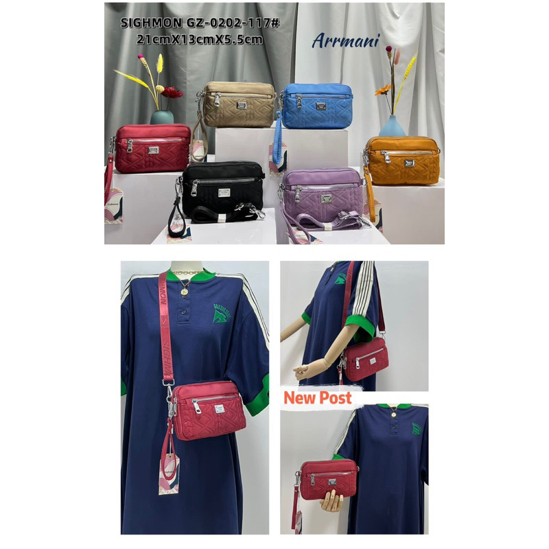 GZ0202-117 TAS WANITA IMPORT SIGHMON ADA 2 TALI