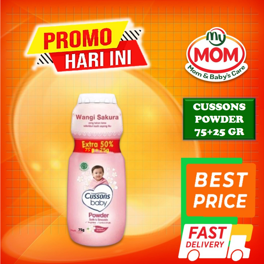 [BPOM] Cussons Baby Powder 75gr + 25gr / Bedak Bayi Cusson / MY MOM