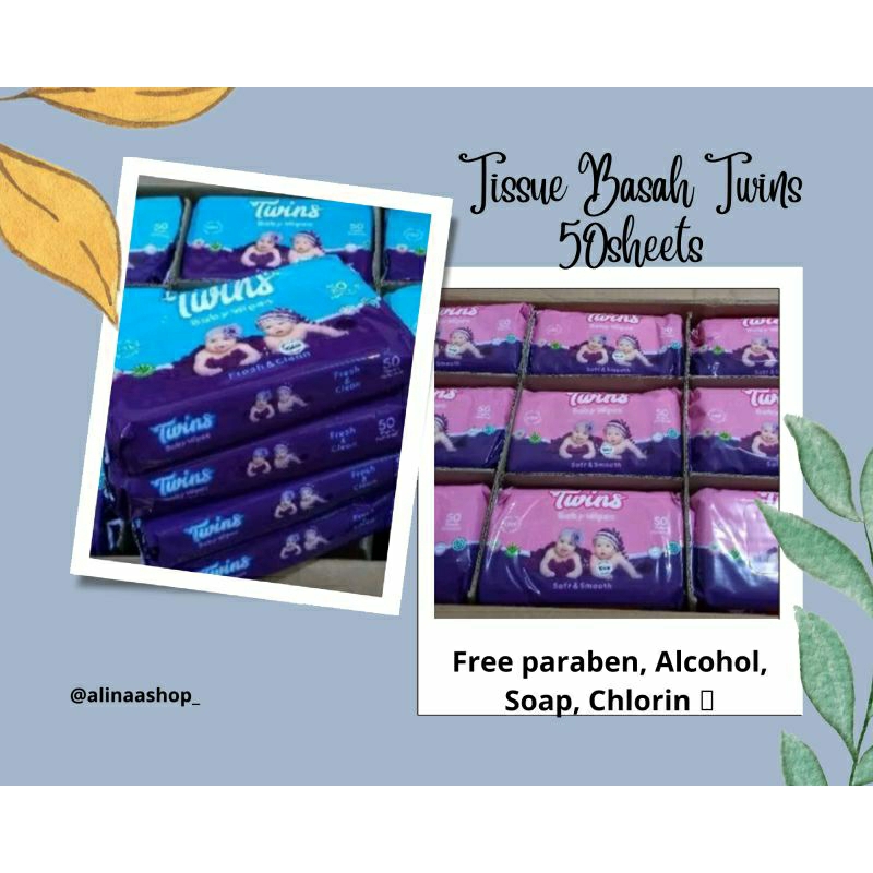 tissue basah twins 50 lembar Beli 2 Gratis 1 murah bandung instant
