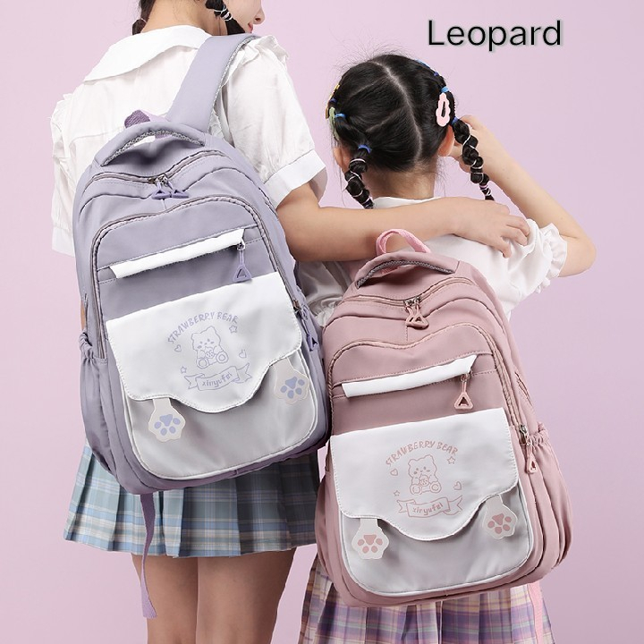 tiyig_store - Tas Ransel Anak Perempuan Strawberry Bear Tas Sekolah Anak SD SMP SMA SMK MADRASAH Bac