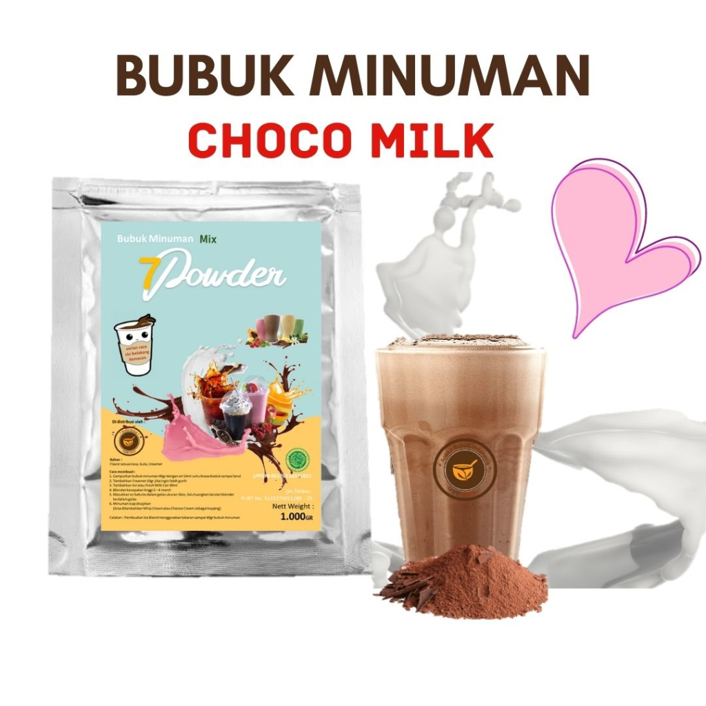 

BUBUK MINUMAN COKLAT MILK 1KG - BUBUK CHOCO MILK 1KG - CHOCO MILK BUBUK 1KG