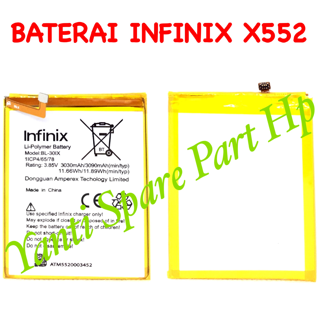 Baterai Infinix Zero 3 X552 BL30IX Original New