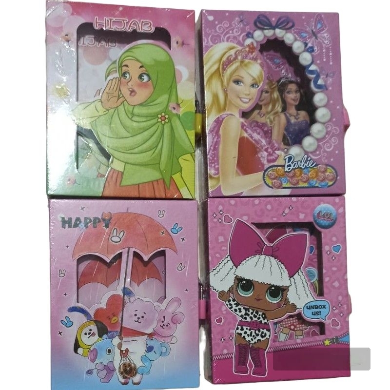 Buku diary agenda note book dengan gembok