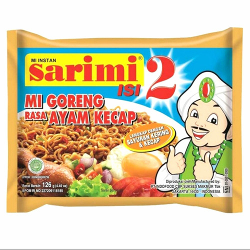 

SARIMI GORENG ISI 2 AYAM KECAP 126 GR AYES TOSERBA
