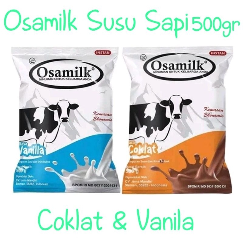 

Osamilk Susu Sapi Bubuk Penggemuk Penambah Berat Badan Sehat Halal 500gr