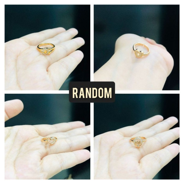 Cincin anak perempuan perhiasan xuping lapis emas random