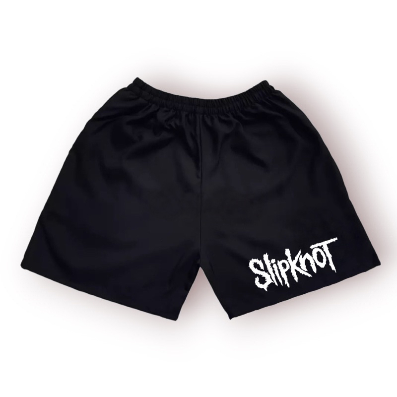 JEFFORD Boxer Pria Sablon DTF 02 | Boxer Pria Wanita | Boxer Pantai | Celana Boxer | Celana Dalam-Hitam SLIPKNOT