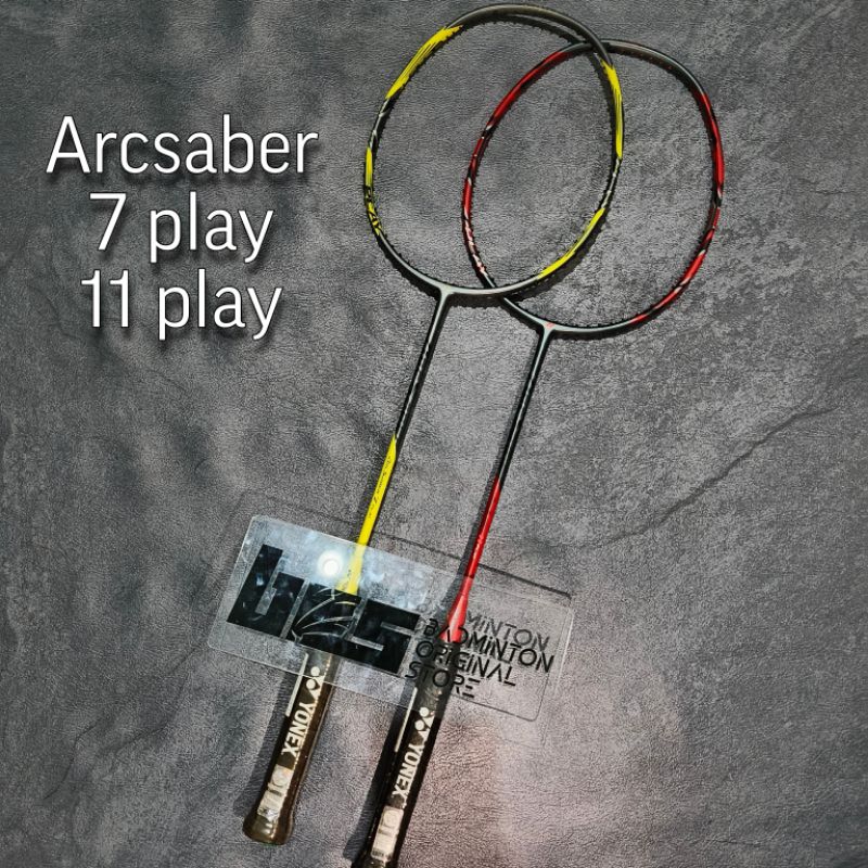 RAKET BADMINTON YONEX ARCSABER 7 PLAY 11 PLAY ORIGINAL bagus mantap  head heavy