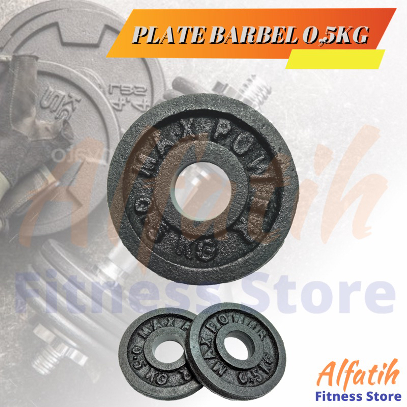 Sepasang Plate Dumbell Barbel 0,5kg