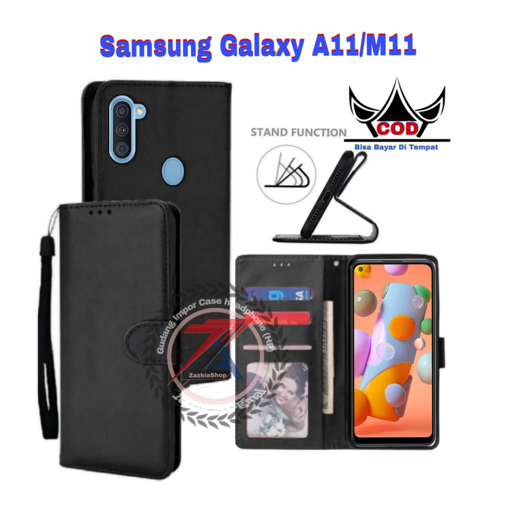 CASE FLIP CASE DOMPET KULIT FOR SAMSUNG GALAXY A11/M11 CASING DOMPET-FLIP COVER LEATHER-SARUNG HP