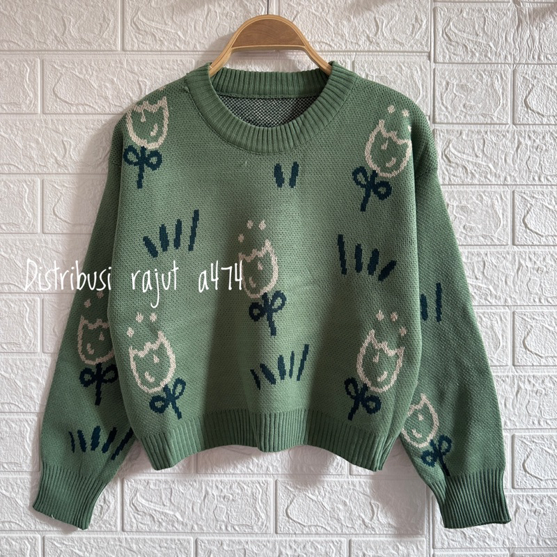 LEZY TOP KNIT SWEATER KOREA