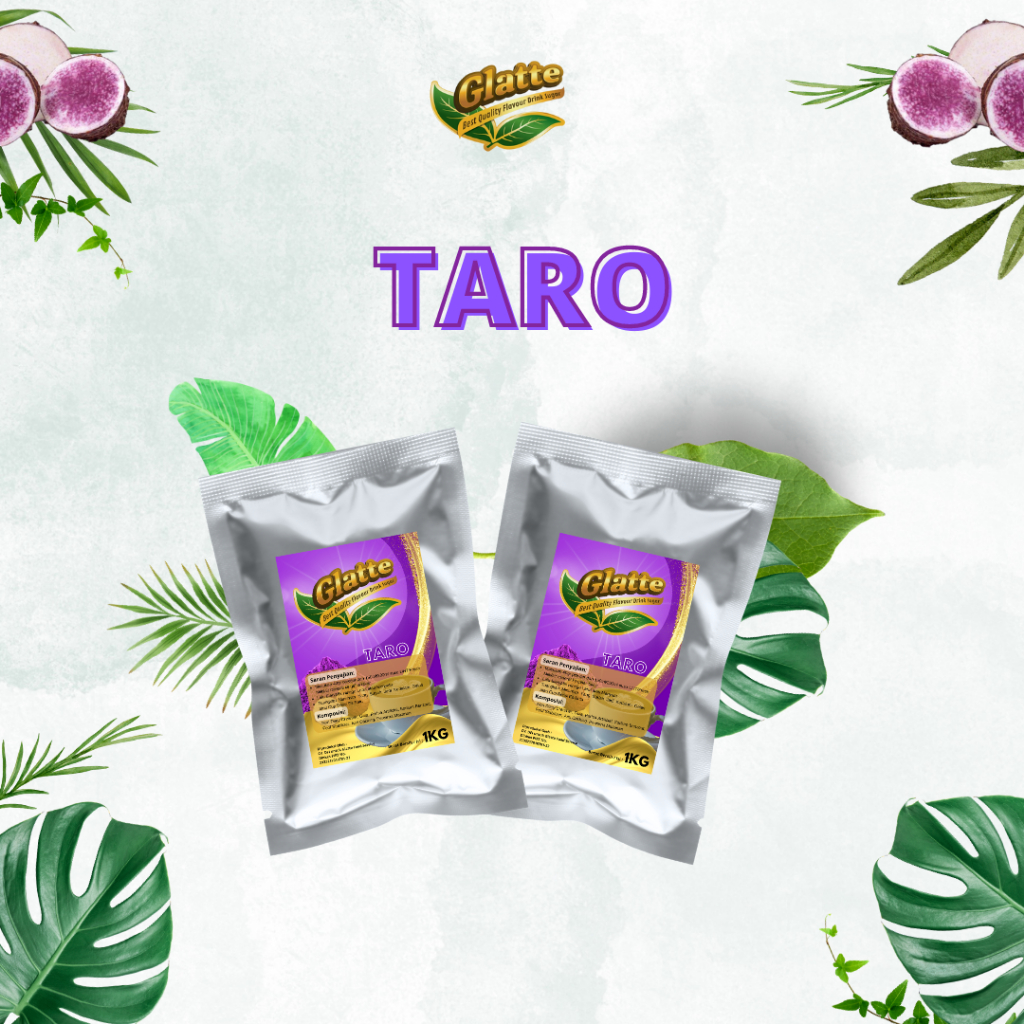 

Bubuk Minuman kekinian Glatte Mix Sugar/ Sudah Ada Campuran Gula Rasa Taro 1 kg