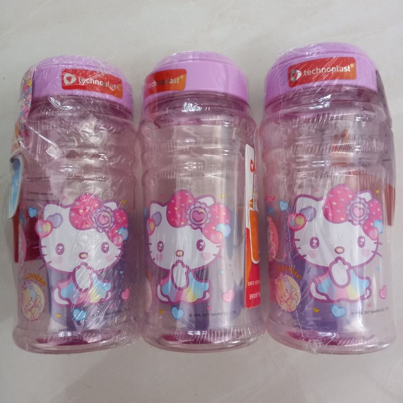 Technoplast Botol minum hello kitty fancy revolution / Botol minum hello kitty 500 ml technoplast