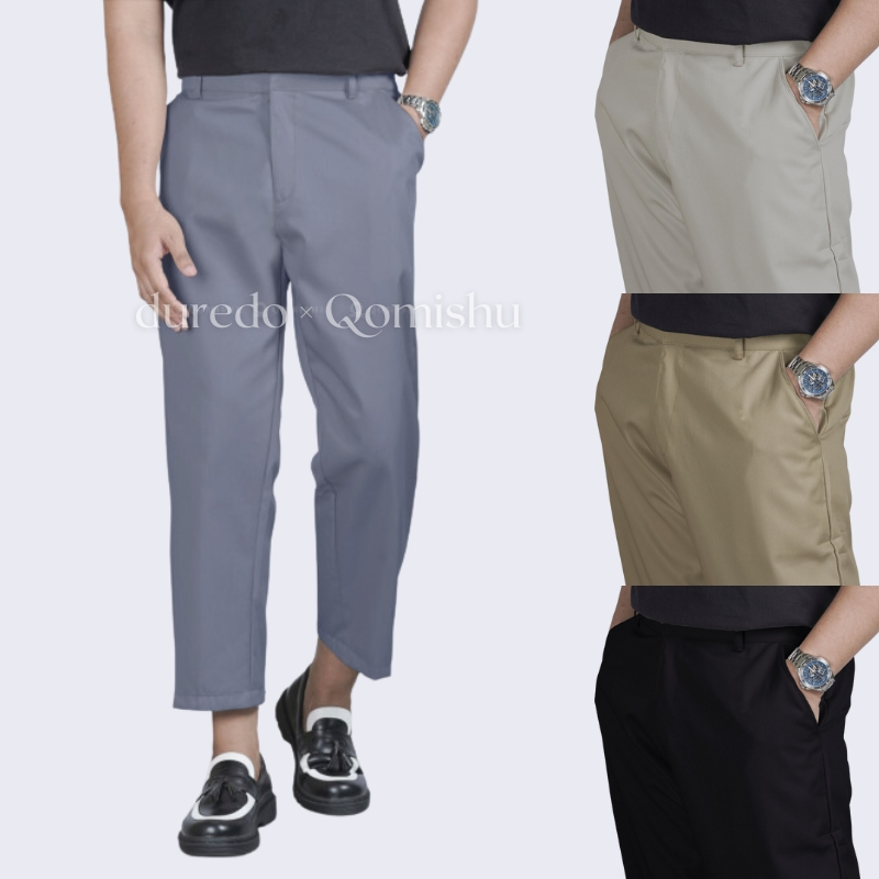 QOMISHU Celana Sirwal Kantor Pria Formal Office Pants Kasual Elegan SKQ