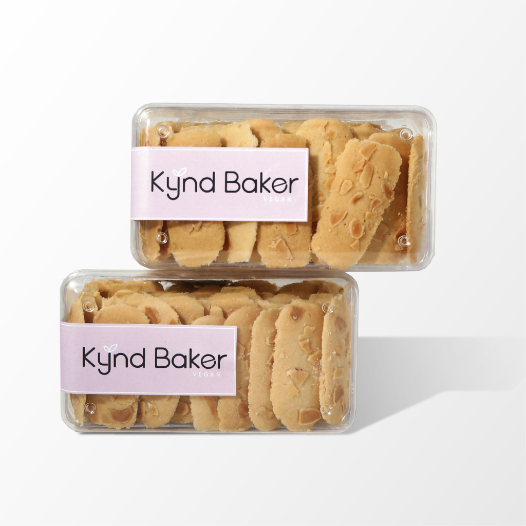 

KYND BAKER Kue kering cookies lidah kucing almon premium vegetarian