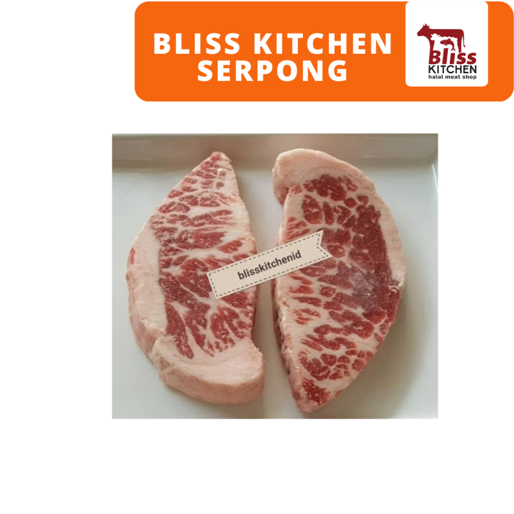 

Daging Sapi AUS Premium Grainfed Beef Chuck Crest Steak MB 4++ 200gr