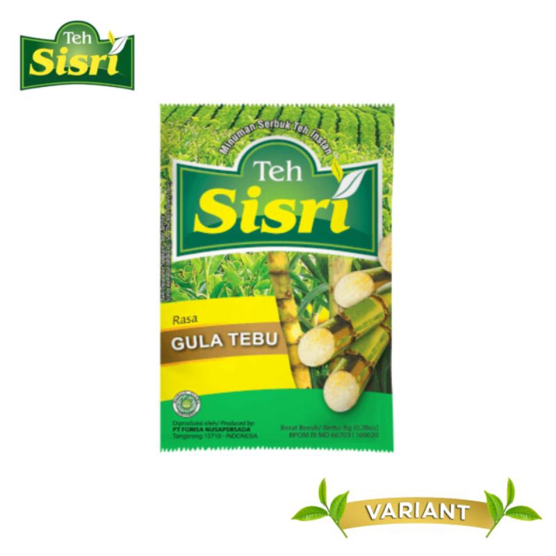 

Teh Sisri Rasa Gula Tebu 1Pcs 8gr