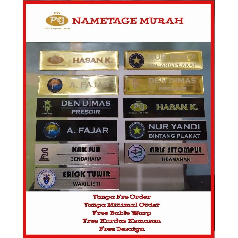 Name Tag | Nama Dada | Name Tag Murah | Papan Nama | Nama Dada Pdh | Custom Name Tag | Name Tag Baha