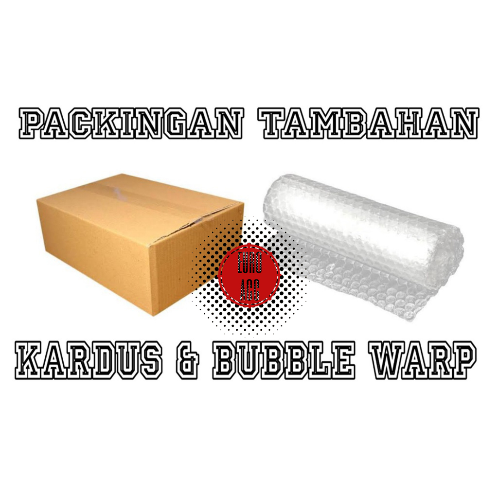 

bubble warp dan kardus packingan extra aman untuk paketan rekomended