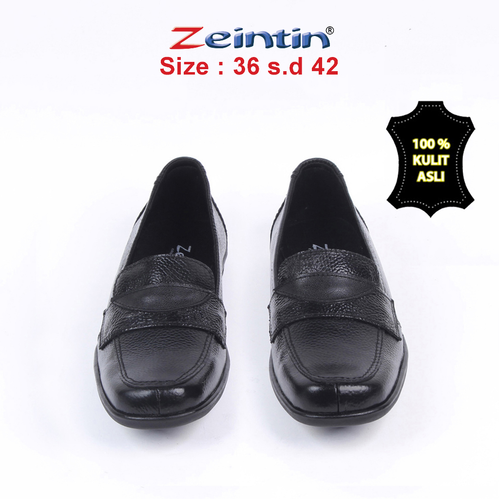 Zeintin - Sepatu Wanita Pantofel Kulit Asli Kasual Formal Fashion Sepatu Kerja Wanita Nyaman BJ