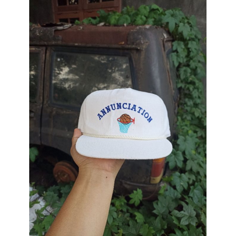 Vintage rope hat corduroy annunciation by yupoong