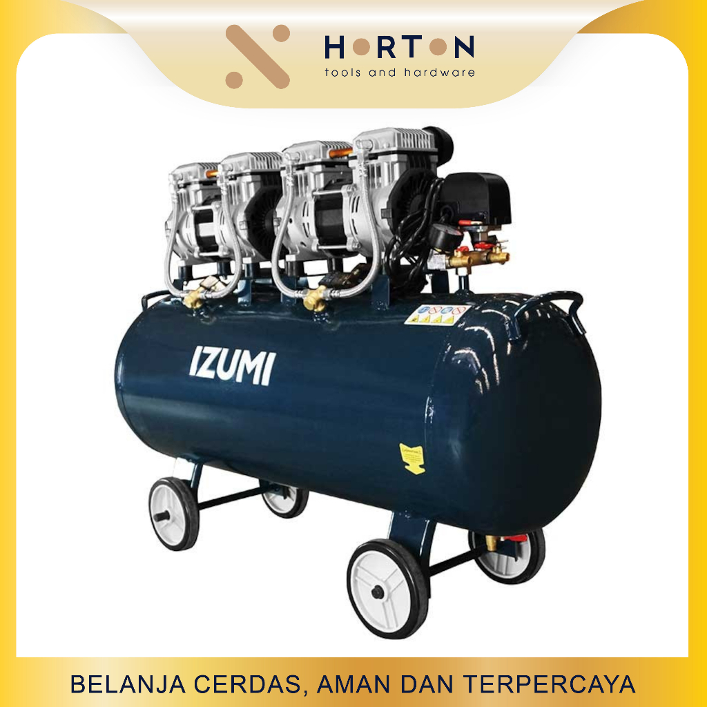 Izumi Mesin Kompresor Angin Oilless OL 1390SS2-100 / Super Speed 100 L
