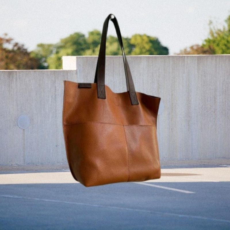 TAS TOTE KULIT WANITA ASLI GARUT